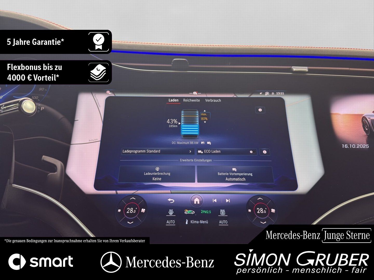 Fahrzeugabbildung Mercedes-Benz EQE 43 4M SUV AMG Night Pano HUD Sitzklima Nappa