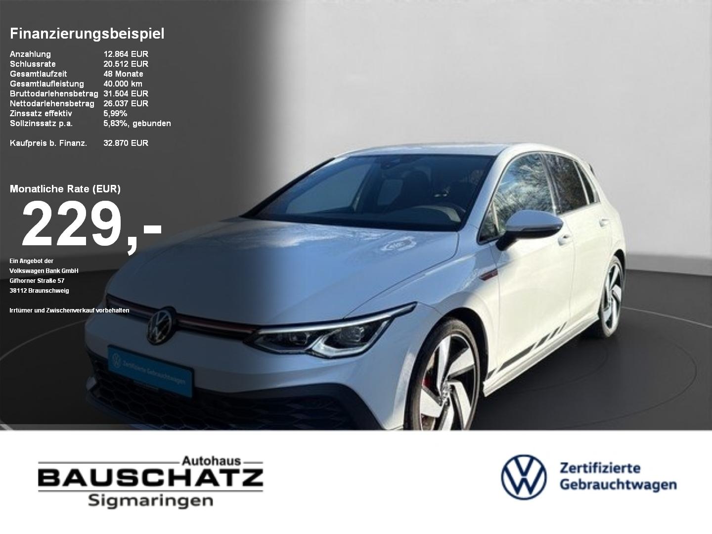 Volkswagen Golf VIII GTI 2.0 TSI DSG Clubsport *LED*NAVI* N