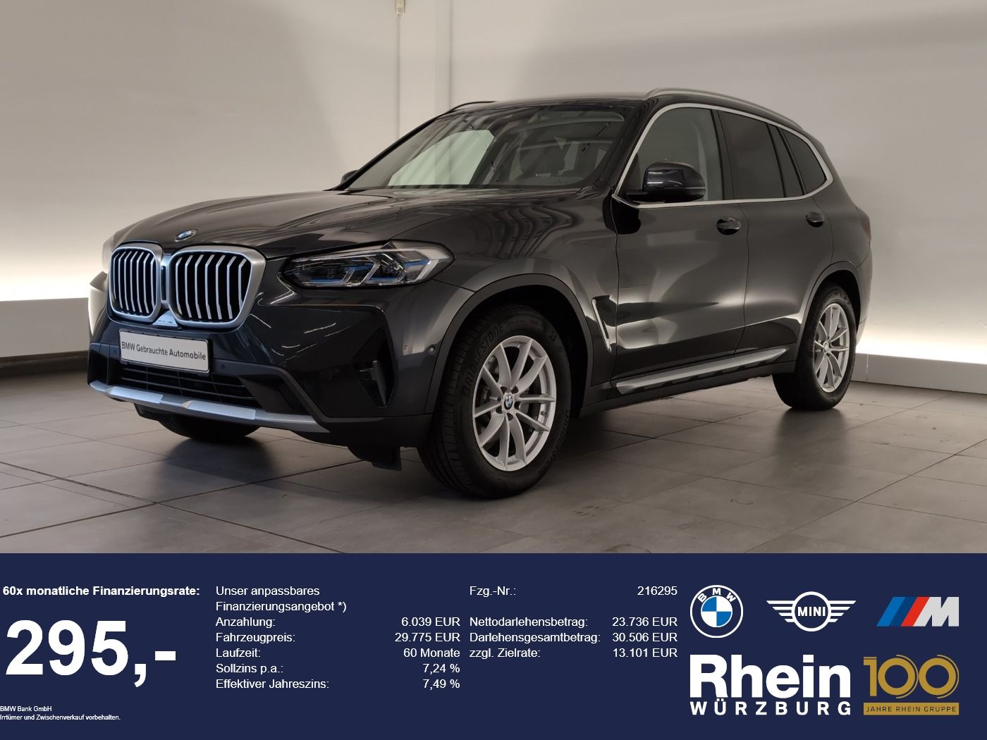 BMW X3 xDrive20d Navi/Laser/RFK/LR-Hz/DAB/SLI Navi/L