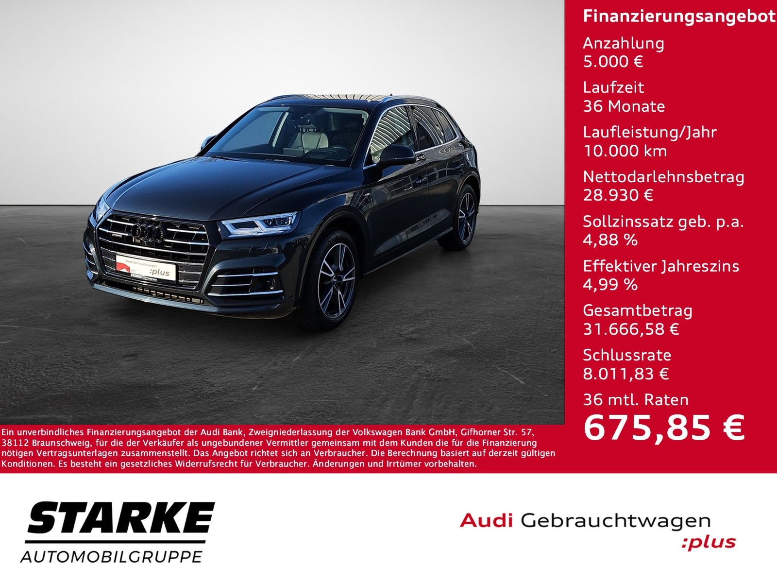 Audi Q5 TFSI 55 e quattro S tronic S-lineNaviPlus Mat