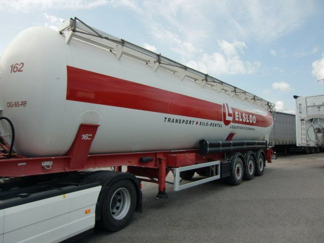 Feldbinder KIP 63.3 Siloauflieger,  SAF-Achsen, Alu-Felgen,