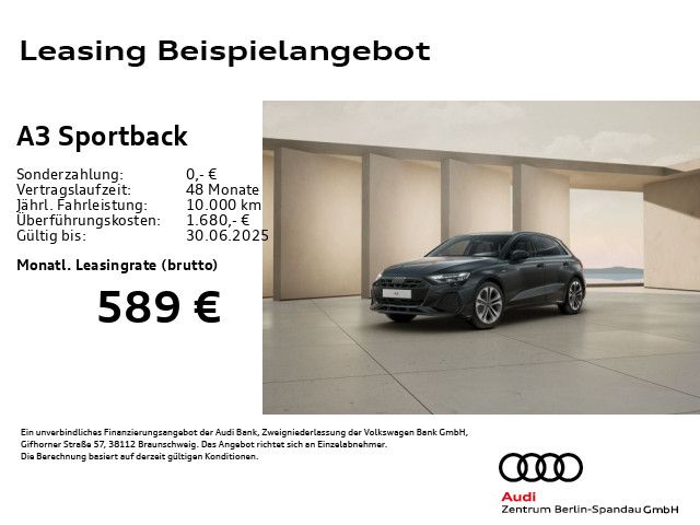 AUDI A3 Sportback 40 TFSI e S line S tronic *ACC*