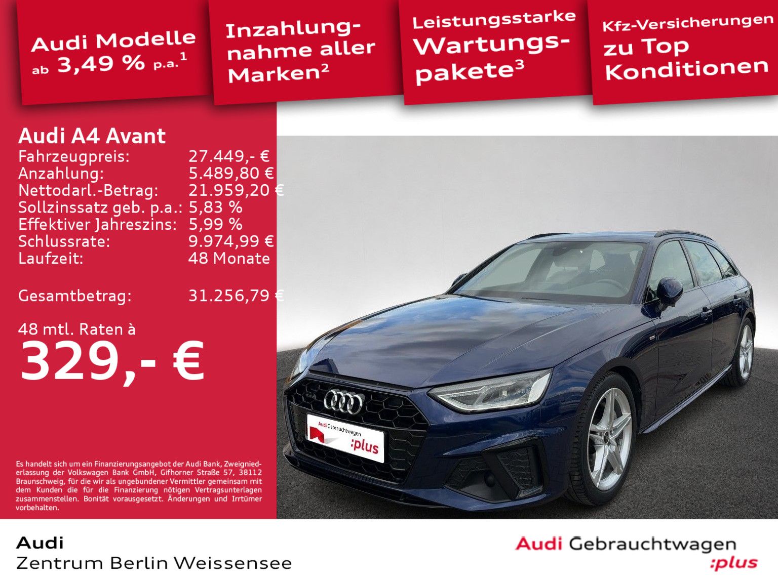Audi A4 Avant 40 TDI S-TRO*S-LINE*LED*RFK*NAV*LEDER* imagem 2