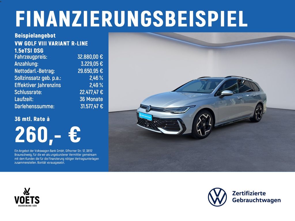 GOLF VIII VARIANT R-LINE 1.5eTSI DSG LED+AHK+PAN