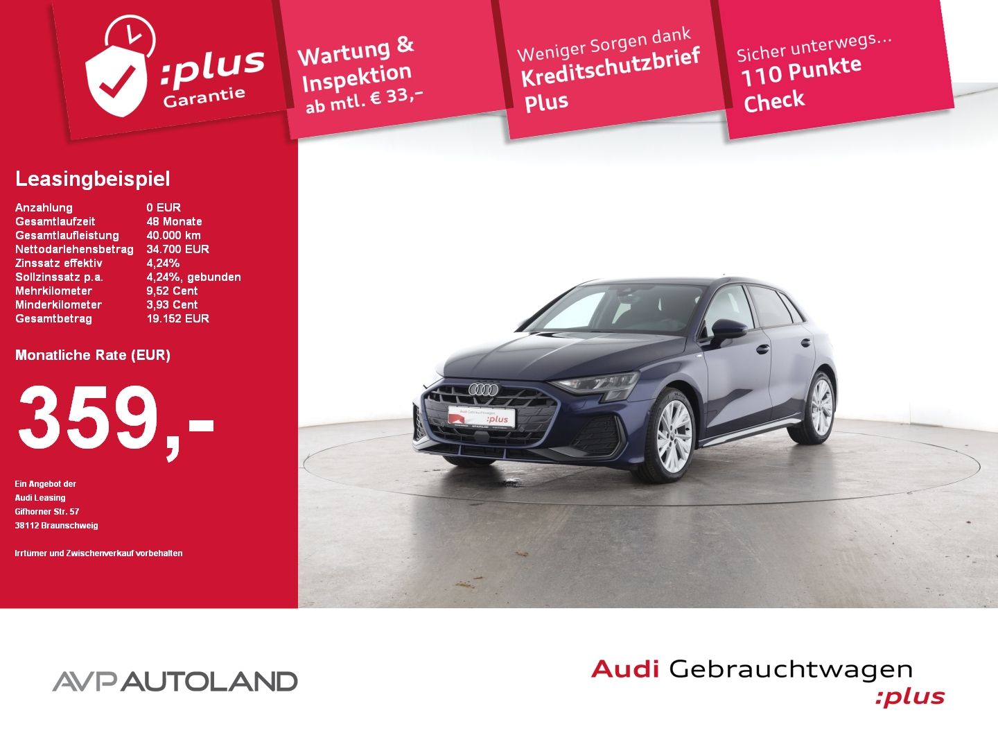Audi A3 Sportback 35 TDI S tronic S line | MMI Navi+