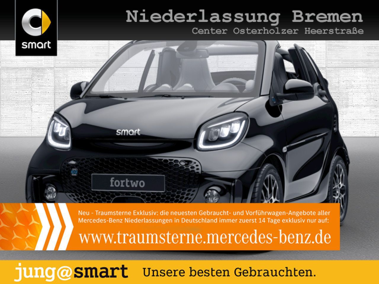 Smart fortwo EQ cabrio/Prime/22kW/SHZ/Excl/LED/Kamera/