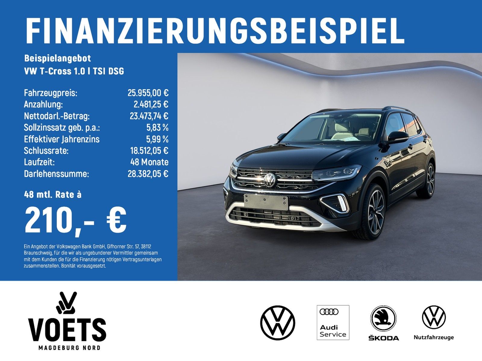 Volkswagen T-Cross 1.0 l TSI DSG Life LED+DAB+ACC