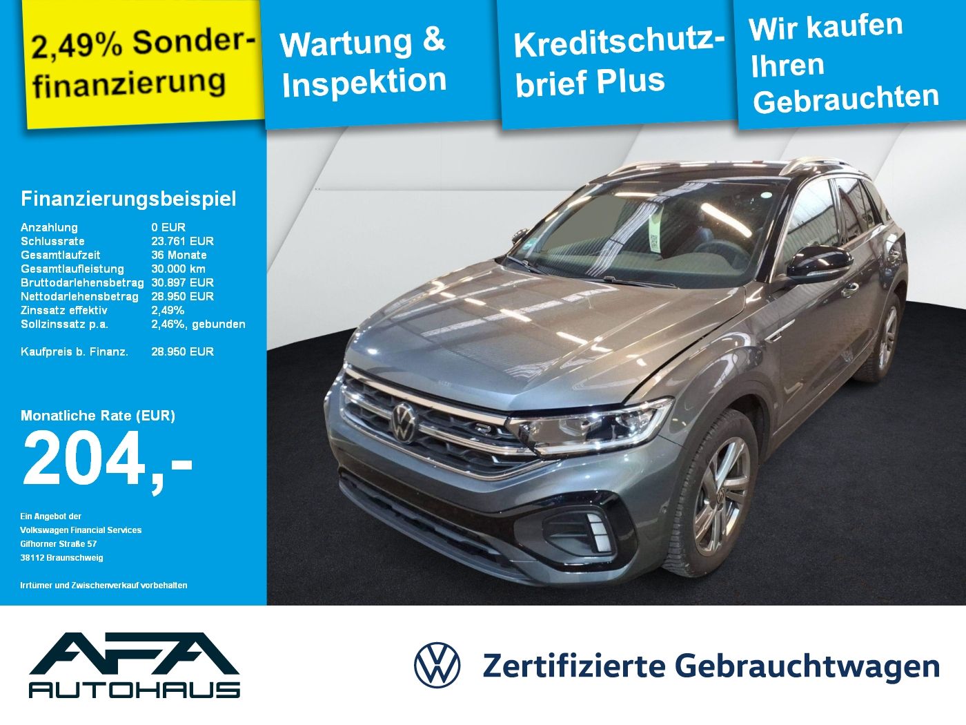 Volkswagen T-Roc 1.5 TSI R-Line DSG AHK*Navi*RFK*ACC*APP