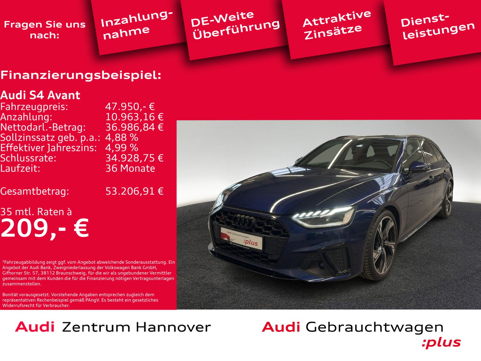 Audi S4 Avant 3.0 TDI quattro Pano B&O Kamera Navi