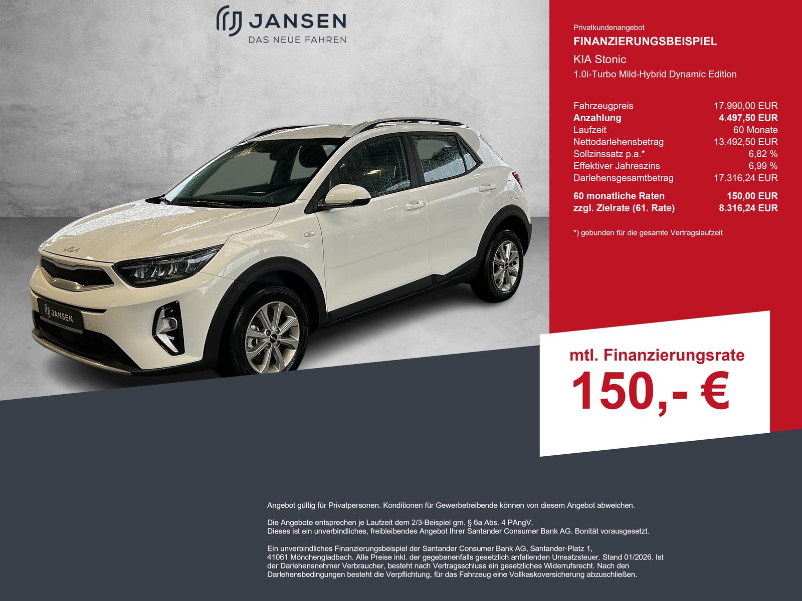 Kia Stonic 1.0i-Turbo Mild-Hybrid Dynamic Edition