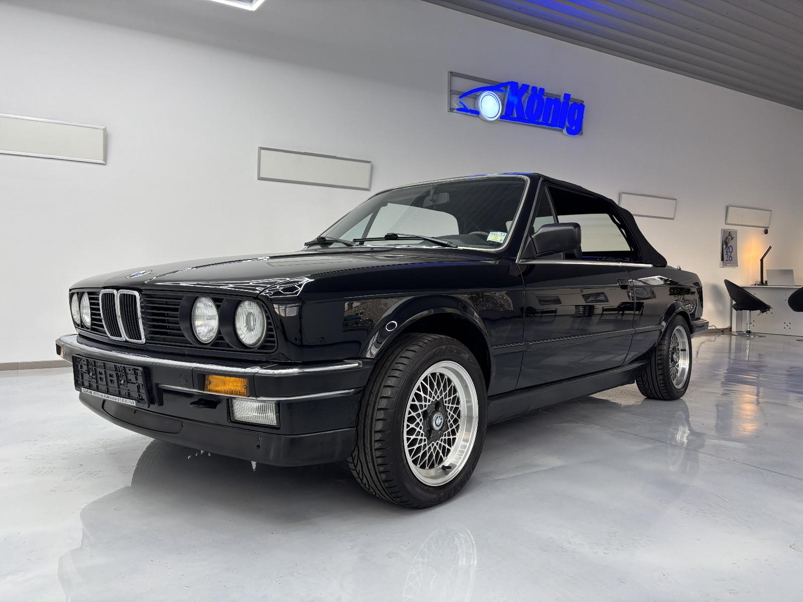 BMW 320i*Cabrio*Schwarz*Leder*Oldtimer*H*2.Hand*