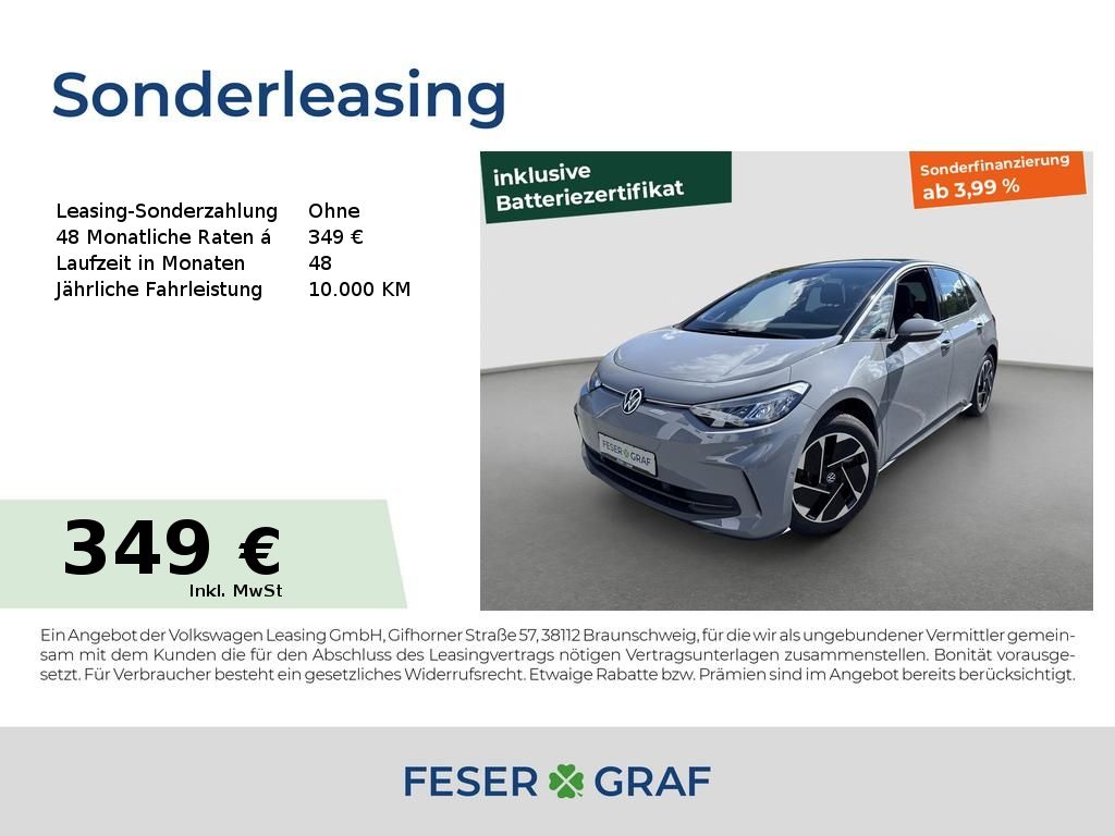 Volkswagen ID.3 Pro 62 kWh RFK Keyless ACC Navi SHZ LHZ 18"