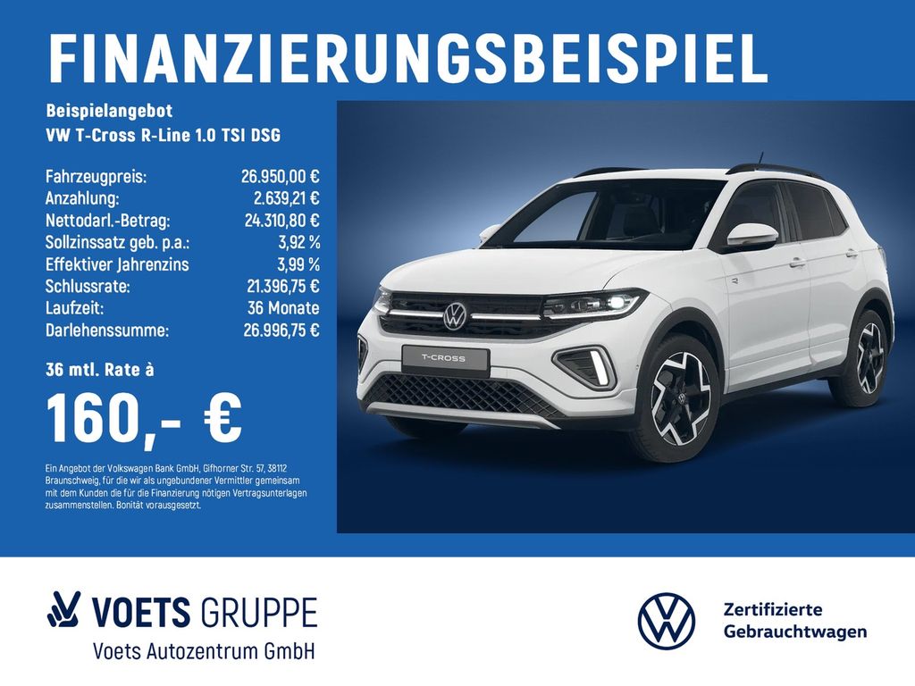 T-Cross R-Line 1.0 TSI DSG AHK+RearView+KEYLESS