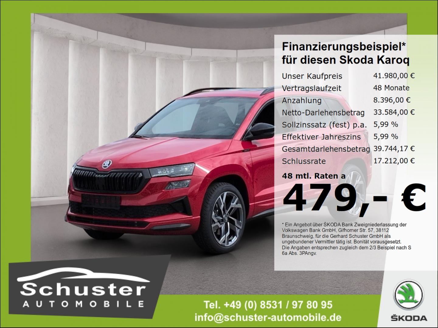 Skoda Karoq Sportline 4x4 2.0TSI DSG AHK Panodach ACC