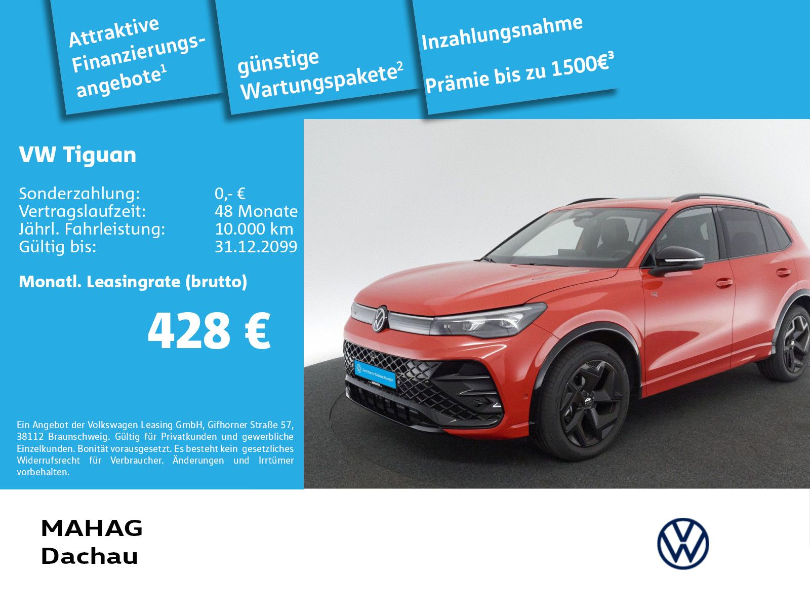 Volkswagen Tiguan 1.5 eTSI R-Line BlackStyle AHK Leder IQ.L