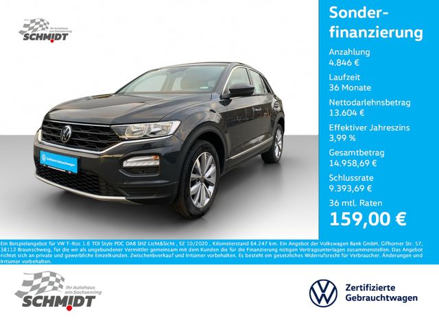 Volkswagen T-Roc 1.6 TDI Style PDC DAB SHZ Licht&Sicht