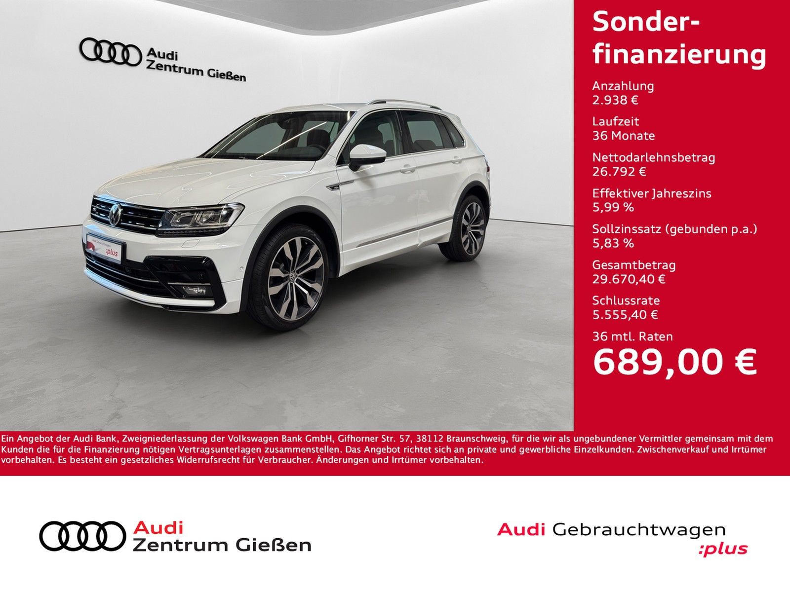 Volkswagen Tiguan TDI DSG 4Motion Highline R-line AHK ACC   imagem 2
