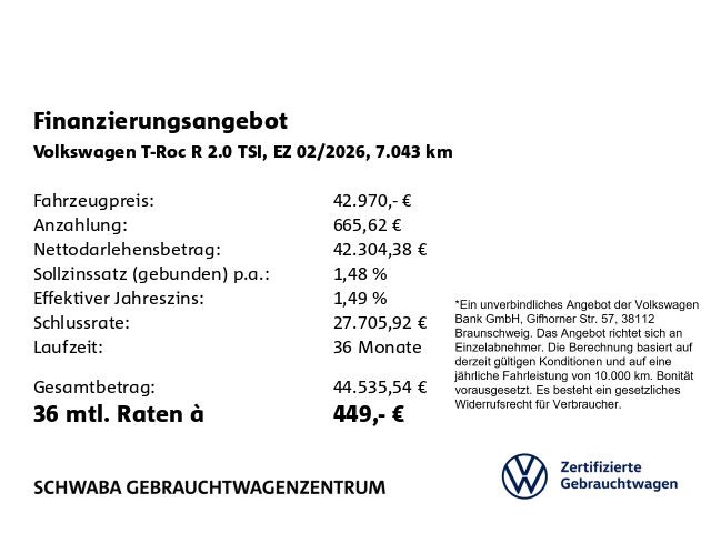 Volkswagen T-Roc R 2.0 TSI 4M DSG DCC PANO AHK IQ.LIGHT 19 foto 4