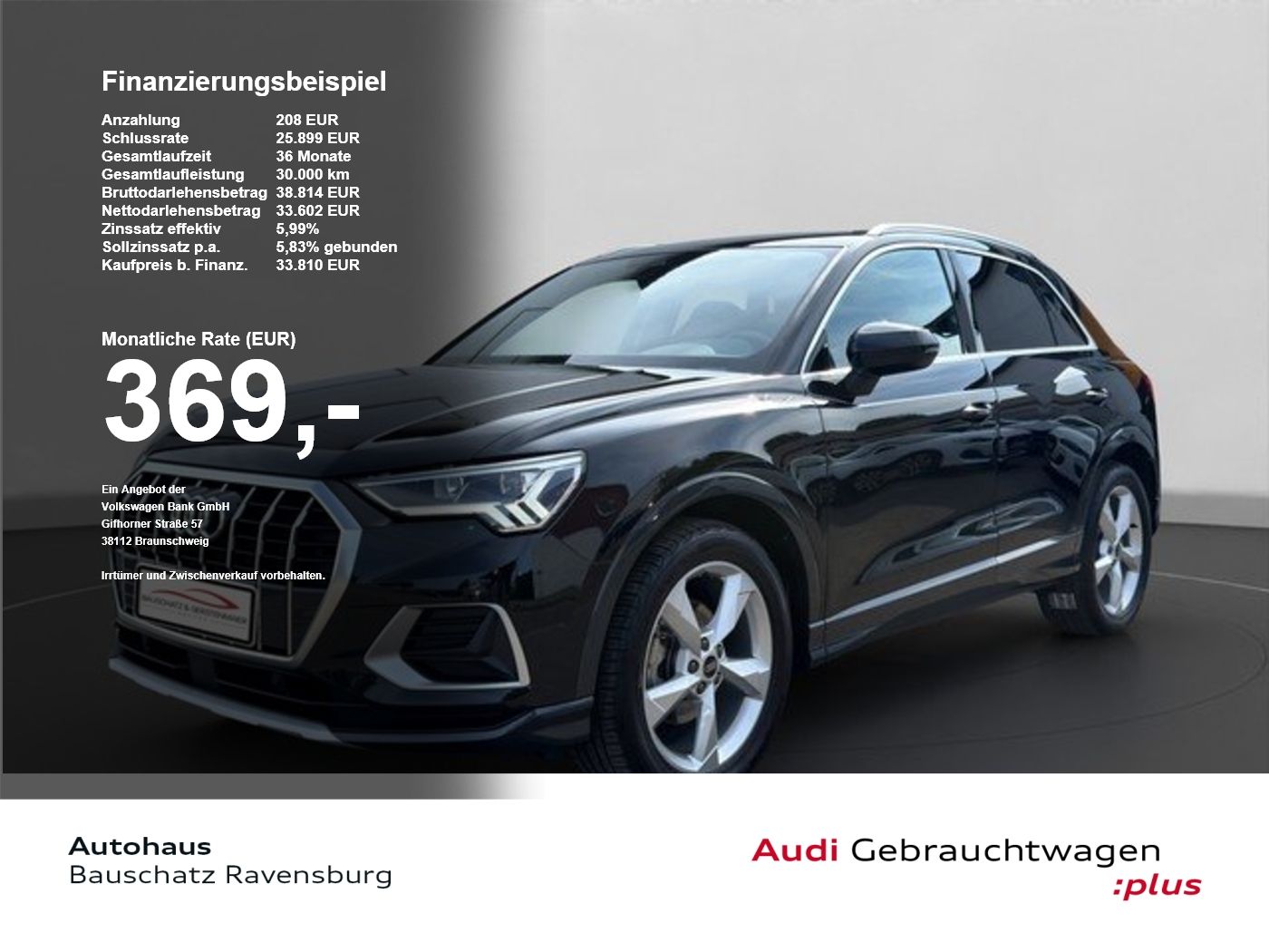 Audi Q3 35 TFSI advanced NAVI LED KAMERA SH VIRTUAL
