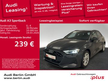 Audi Leasingangebot: Audi A3 Sportback 30 TFSI 6-G. AHK LED RFK NAVI VIRTU