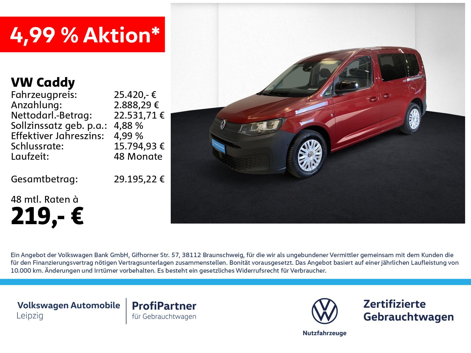 Volkswagen Caddy 2.0 TDI *vorb.AHK*Einparkhilfe*Klima*ACC
