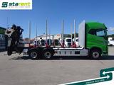 Volvo FH16 750 6x4 Holzaufbau mit Kran, Retarder - Volvo 6x2 Fh16