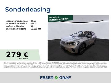 Volkswagen Leasingangebot: Volkswagen ID.4 Pro ACC Alu 20" AHK Matrix Navi Pano 360°