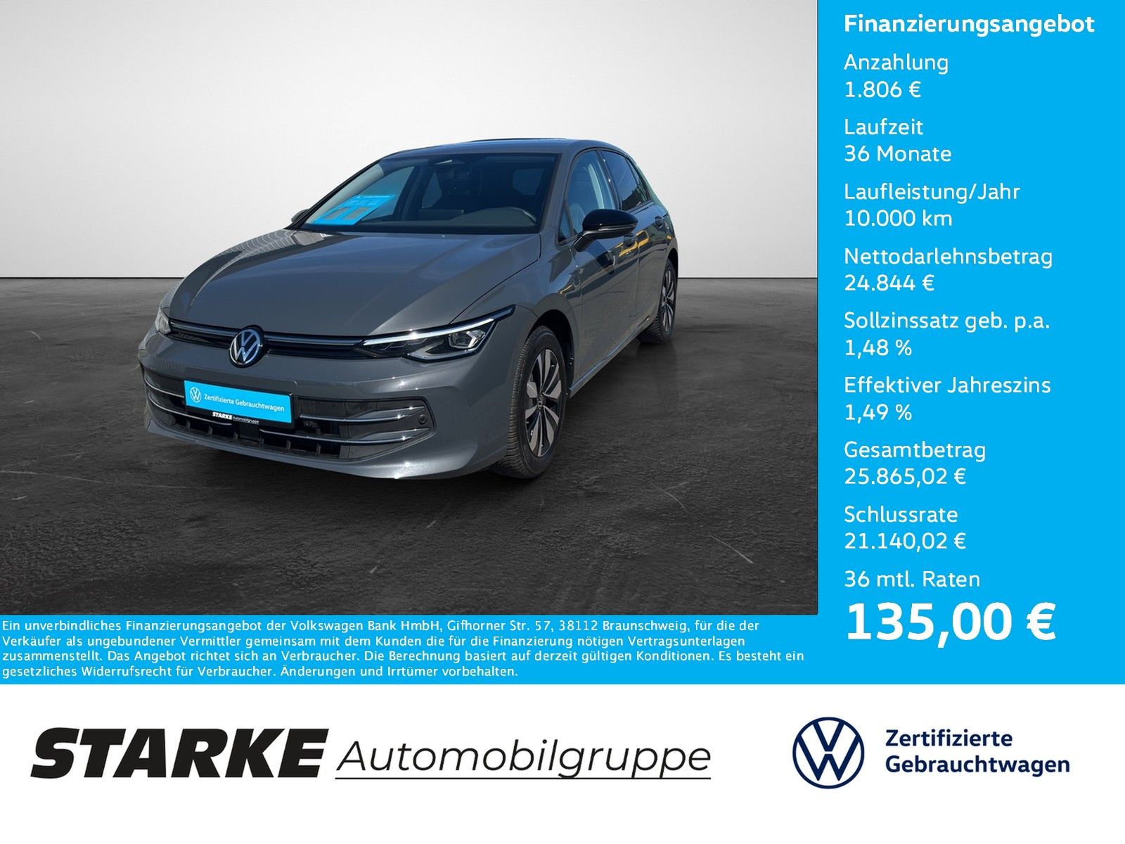 Volkswagen Golf 1.5 eTSI DSG Goal AHK Navi LED Kamera PDC foto 1