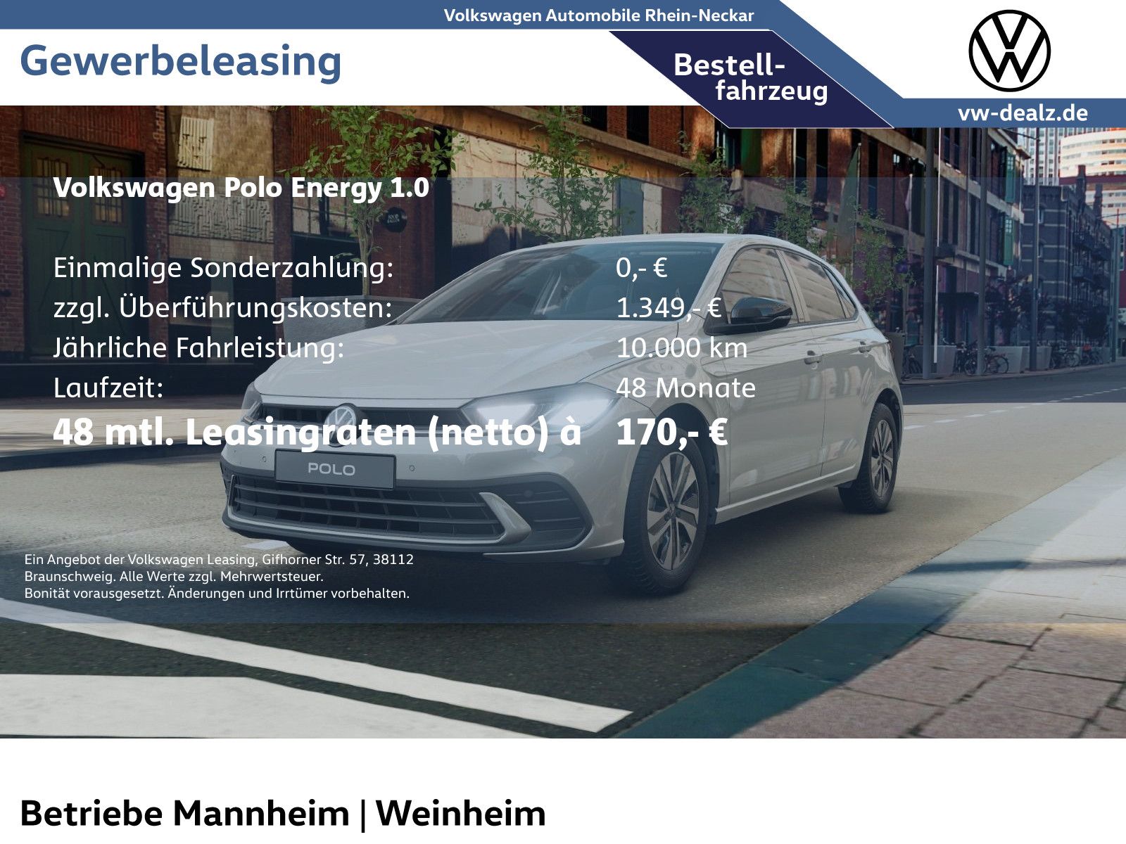 Volkswagen Polo ENERGY 1.0 LED App-Connect Klimatronic