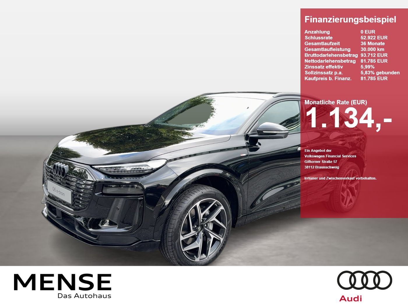 Audi Q6 Sportback e-tron quattro 315 kW SD