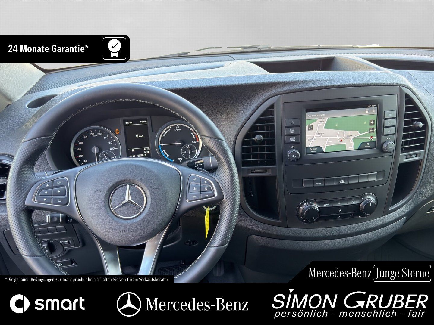 Fahrzeugabbildung Mercedes-Benz eVito 112 Kasten Lang Navi DAB Kamera 3 Sitzer