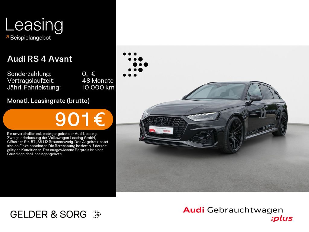 Audi RS 4 Avant quattro B&O*Schwarz*Pano*HuD*360°