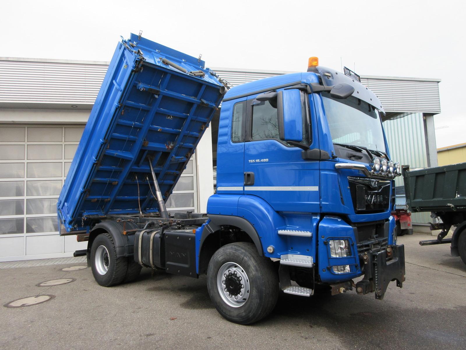 MAN TGS 18.480 4x4 BB, Euro 6, AHK, Frontanbauplatte