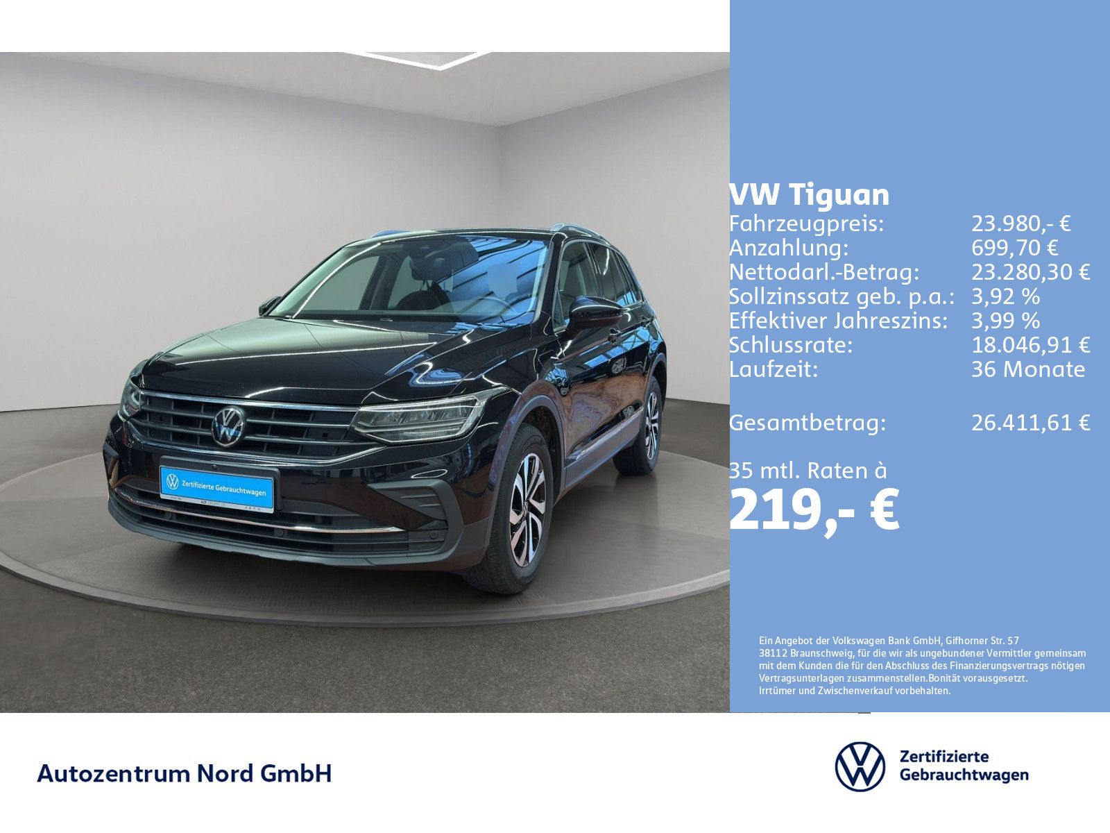 Volkswagen Tiguan 1.4 TSI DSG eHybrid Active NAVI+ACC+KAMER