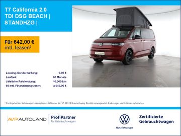 Volkswagen Leasingangebot: Volkswagen T7 California 2.0 TDI DSG BEACH | STANDHZG |