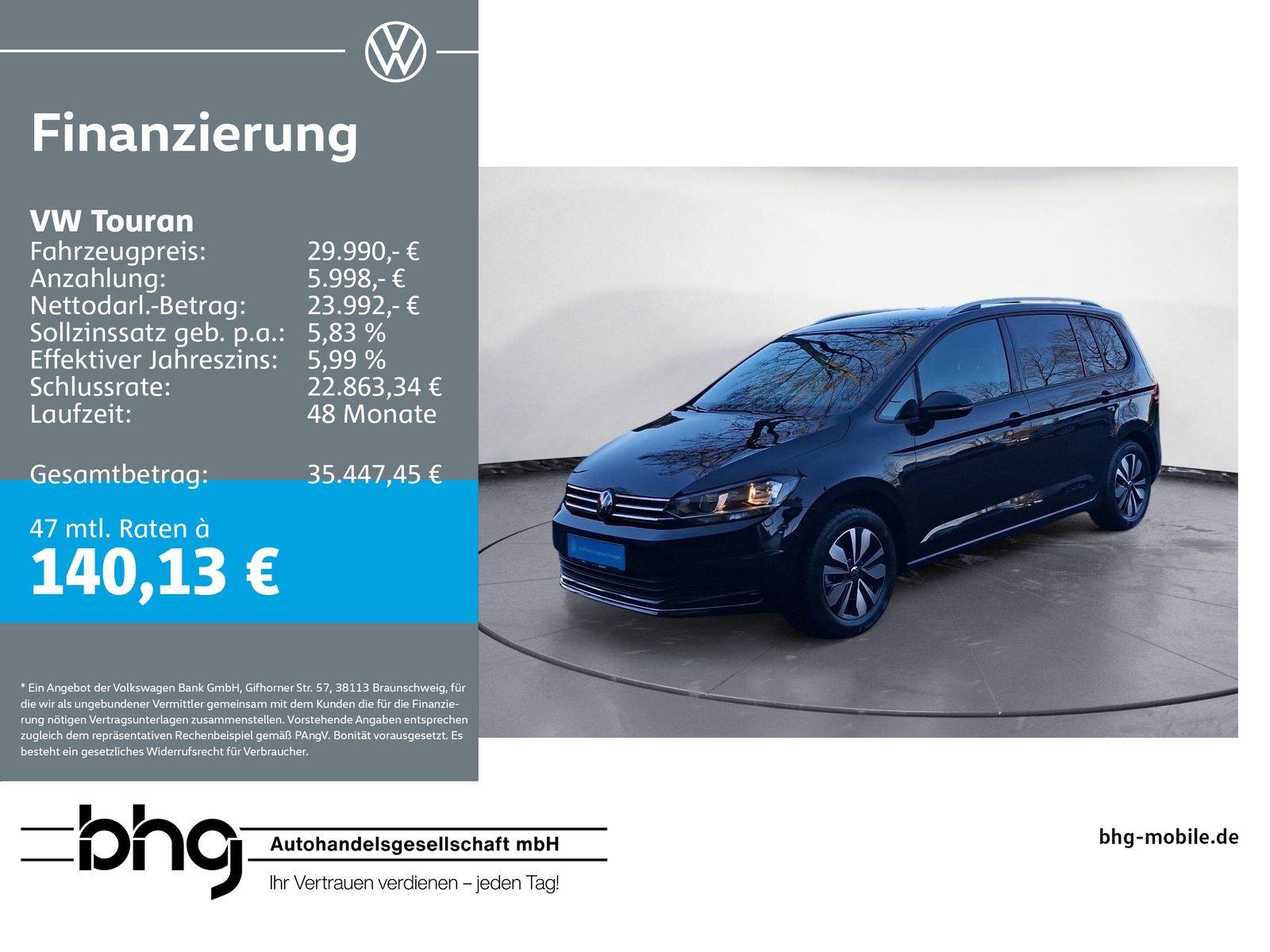 Volkswagen Touran 1.5 TSI Comfortline #Rückfahrkamera