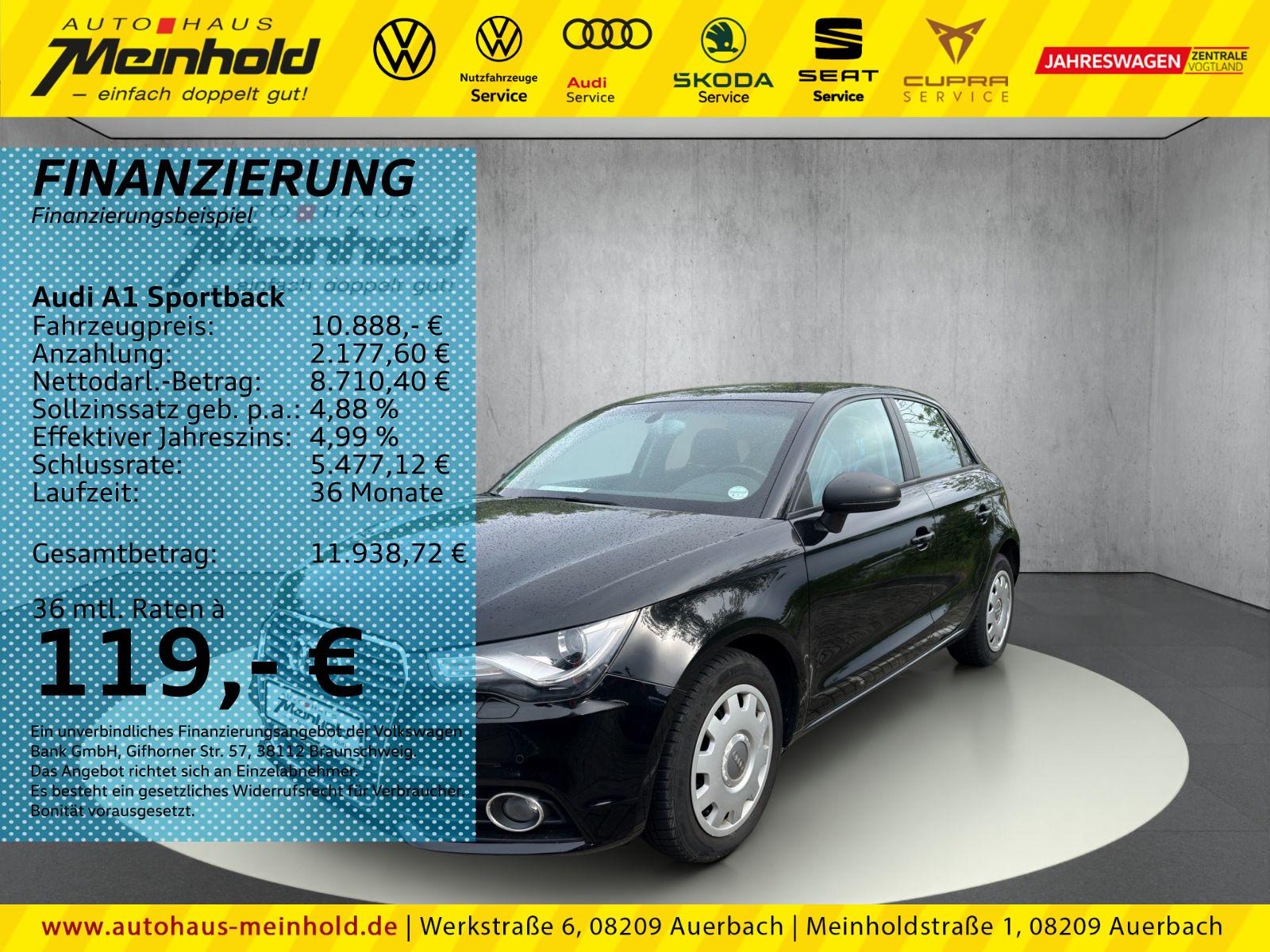 Audi A1 Sportback Ambition 1.2 TFSI, Xenon, Navi, EPH