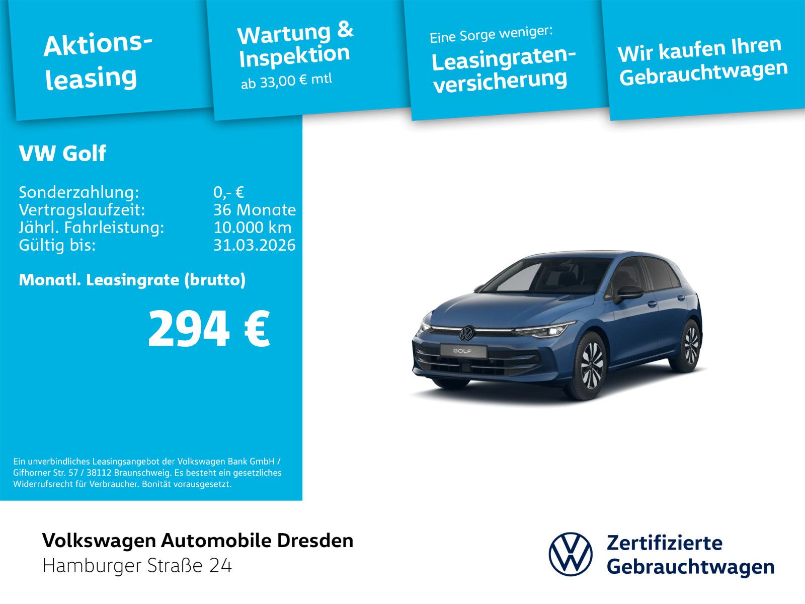 Volkswagen Golf VIII GOAL 1.5 TSI LED-PLUS AHZV TRAVEL NAV