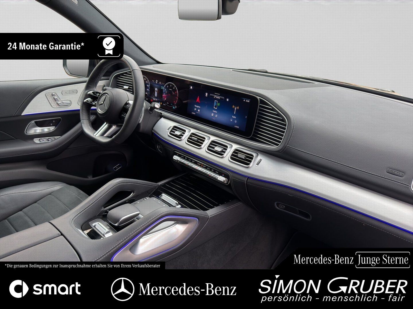 Fahrzeugabbildung Mercedes-Benz GLE 450 4M AMG Night MBeam Burmester AHK 22Zoll