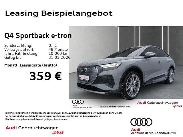 Audi Q4 Sportback e-tron 35 S line int. *MATRIX*AHK*