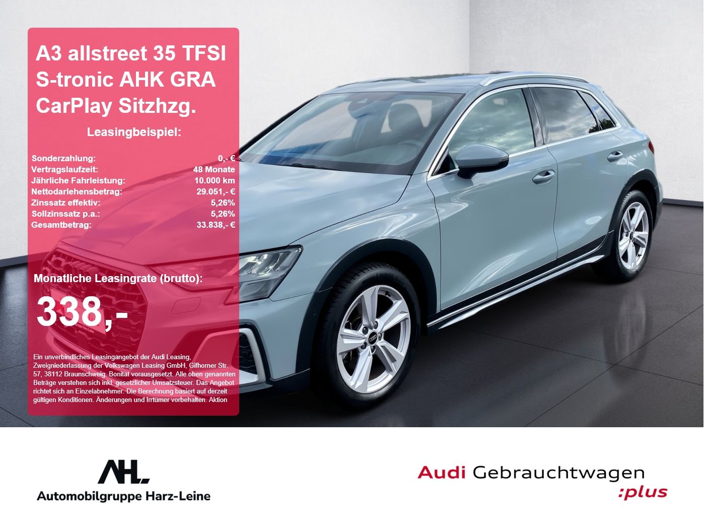 Audi A3 allstreet 35 TFSI S-tronic AHK GRA CarPlay Si