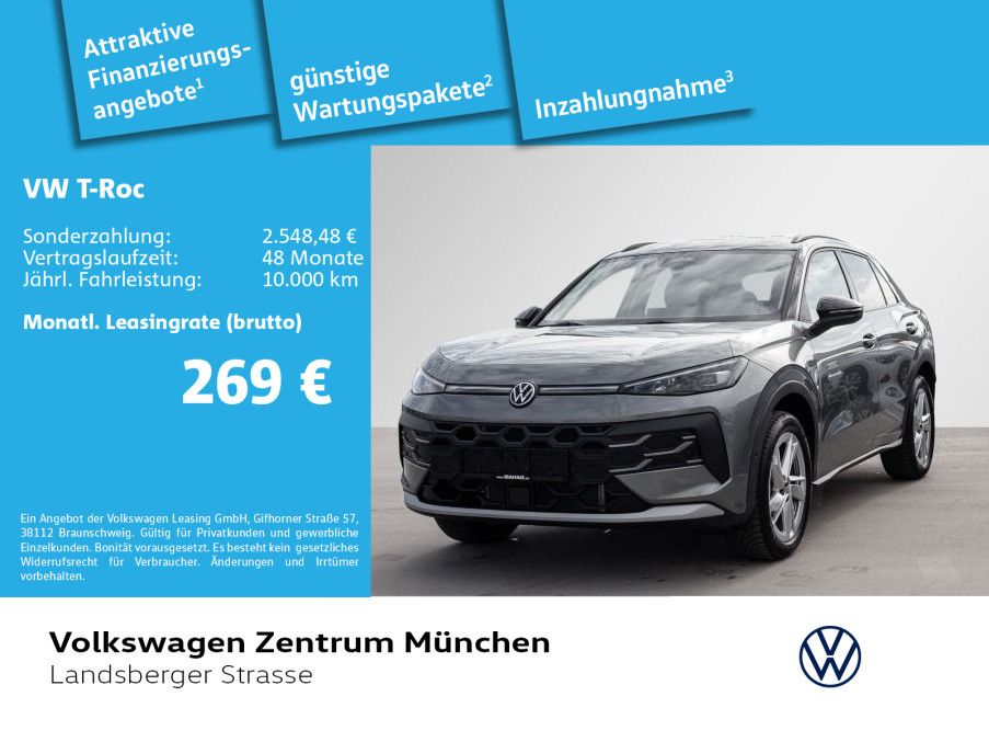 Volkswagen T-Roc 1.5 eTSI LIFE LED+ R-KAM APP ACC DAB+ 18"