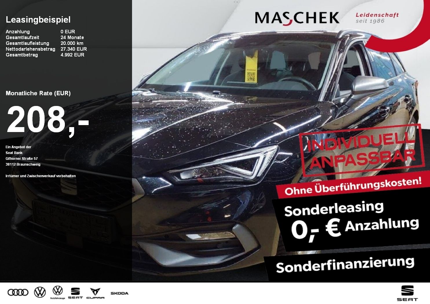 Seat Leon ST 1.5 eTSI DSG Matrix Navi RearView Sitzh.