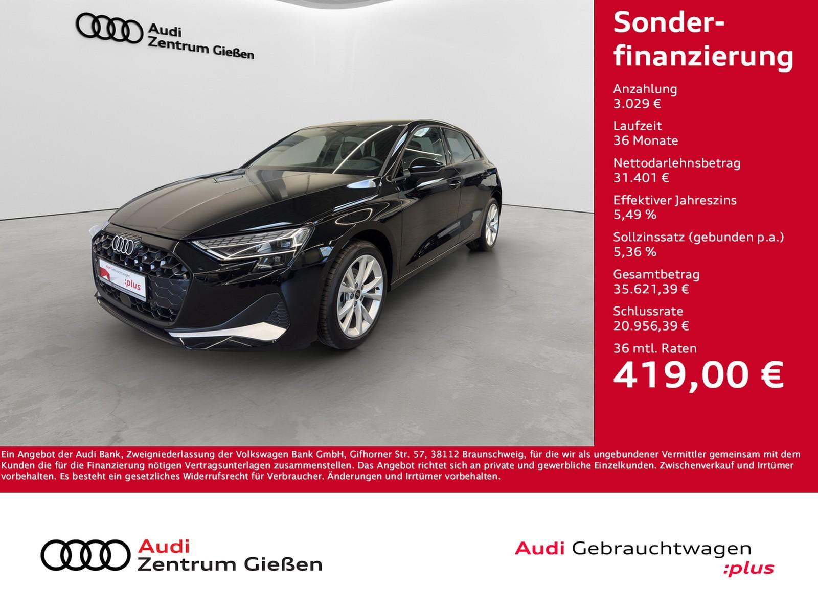 Audi A3 Sportback 35 TFSI advanced HUD SONOS NAVI LED