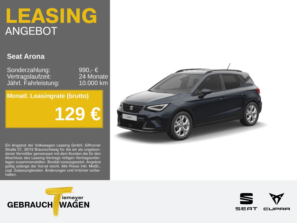 Seat Arona 1.0 TSI FR NAVI ACC SH PARKLENK GJR