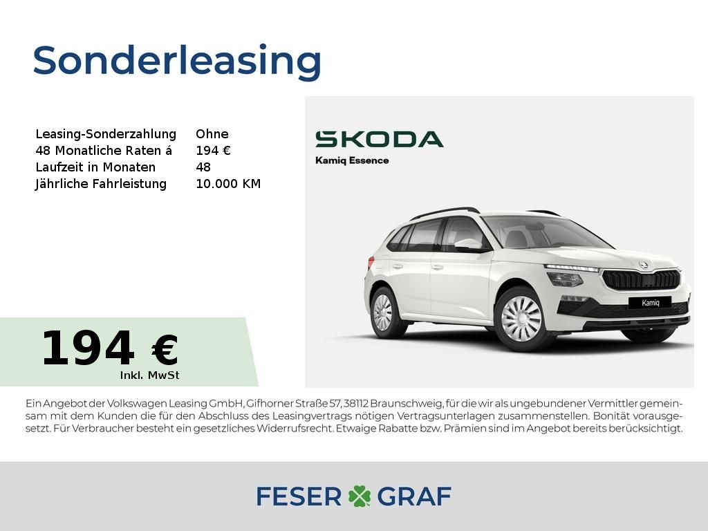 Skoda Kamiq Essence 1,0TSI 70kW *SMART-LINK*SZH*TEMP*