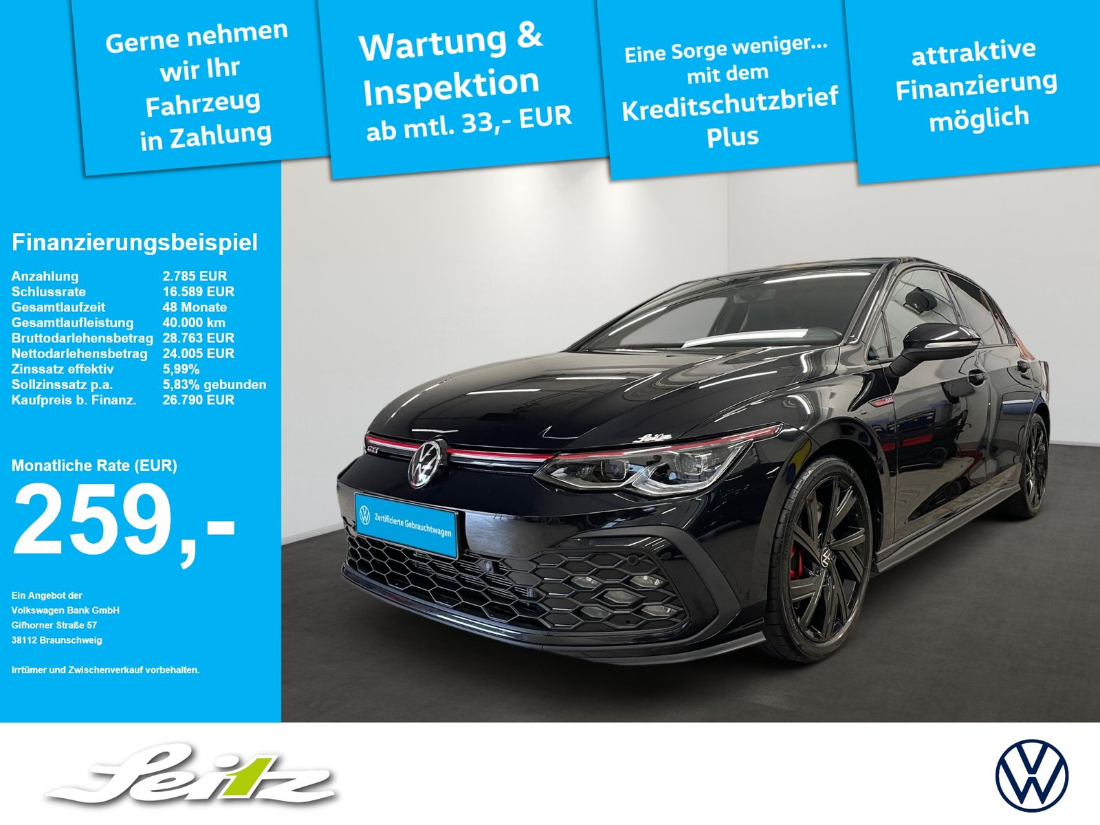 Volkswagen Golf VIII 2.0 TSI GTI MATRIX KAMERA NAVI foto 1