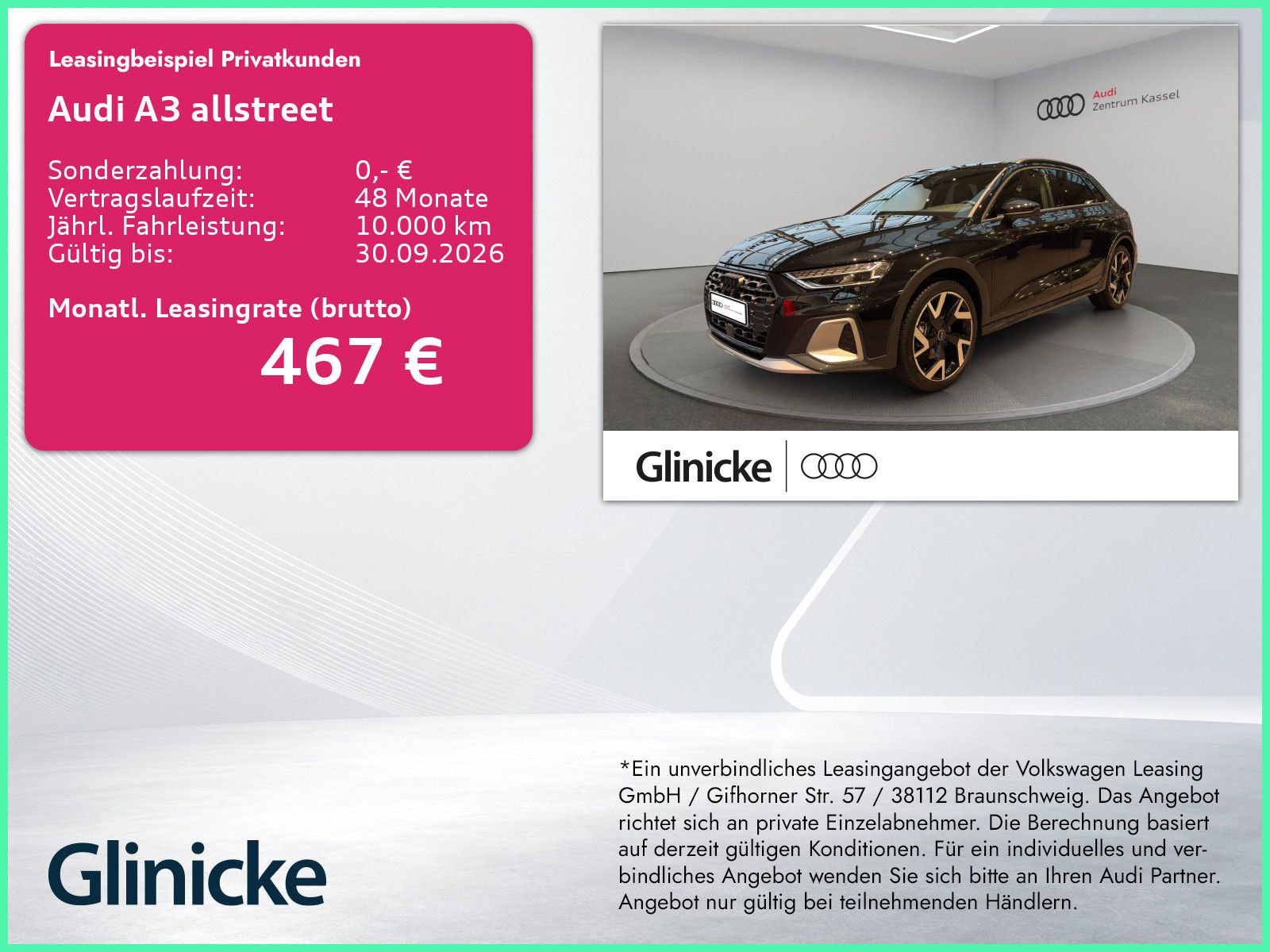 Audi A3 allstreet S line LED HuD Sonos Navi AHK 19"
