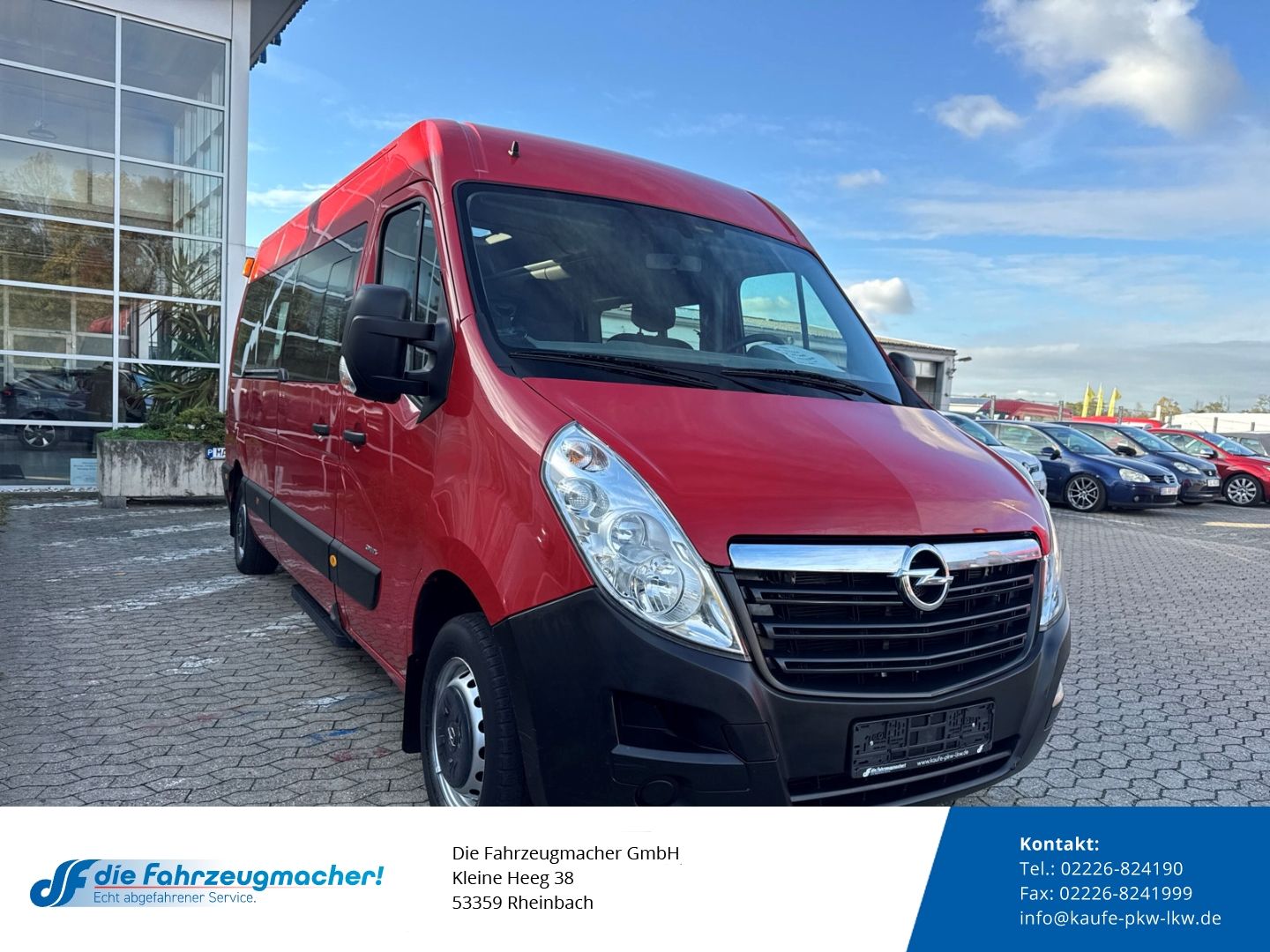 Fahrzeugabbildung Opel Movano PDC BT el.SP ABS Berganfahrass. *8078