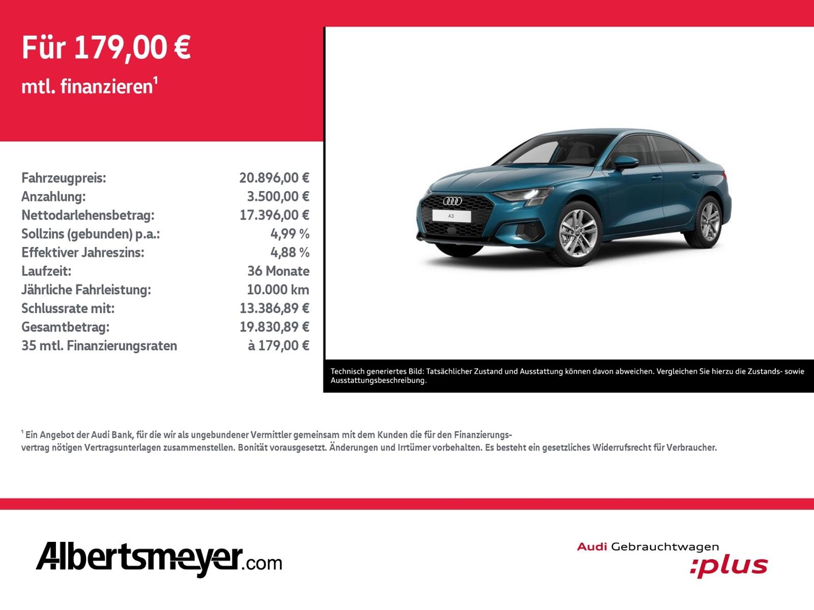 Audi A3 LIMOUSINE 30 TFSI ADVANCED+NAVI+LED+GRA